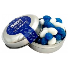 CANDLE TIN FILLED WITH MINI JELLY BEANS 50G (Mixed Colours or Corporate Colours)
